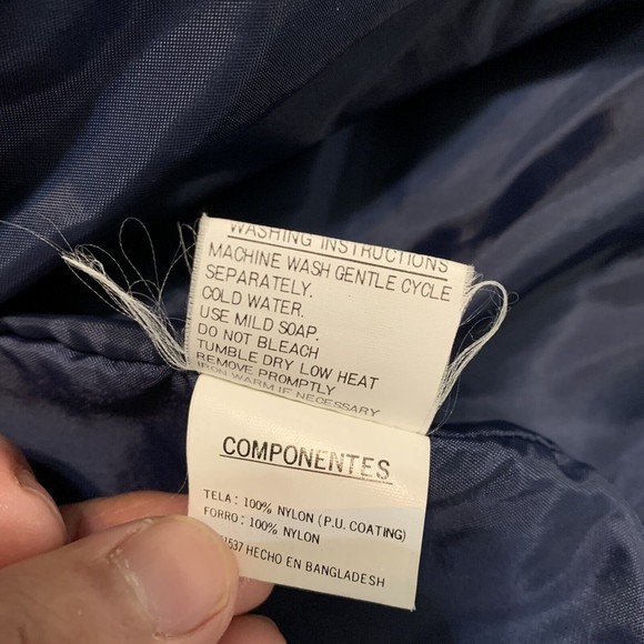 Windbreaker Regatta Hooded Raincoat Blue Red White Reflective Men’s Size XL - Picture 6 of 10